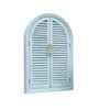 French-Style Solid Wood Shutter Mirror for Electrical Box Covering and Corridor Decor
