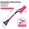 Car Snow Shovel Removable Auto Windshield Shovel With EVA Foam Handle Frost Scraper Winter Multifunctional Snow Clearing Brush