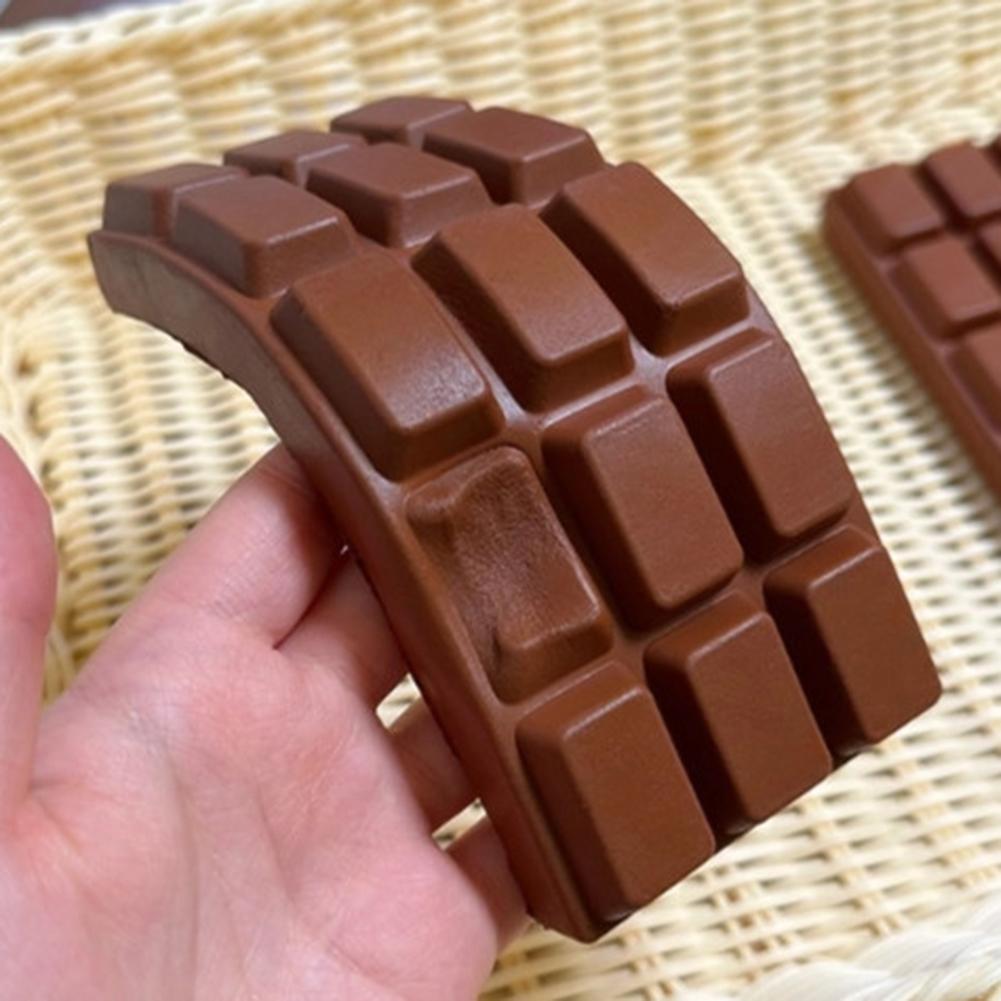 Chocolate Squishy Toy Slow Rising Squeeze Toy Chocolate Bar Brick Squishy Fidget Toy Anti Stress Release Hand Relax Gift Toy