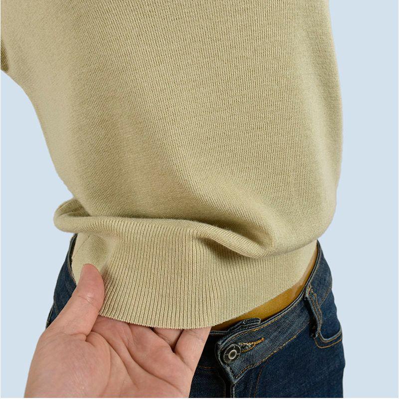 Fleece Blended Spring and Autumn New Elegant Half-high Collar Versatile Short Sleeve Knit T-shirt Women Inner Wear Slimming Base Top