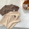 Toddler Korean Style Cartoon Short Sleeve Cotton T-Shirt