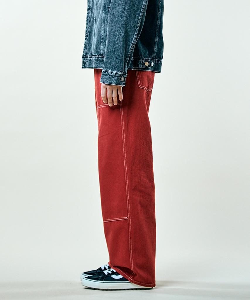 Pillogeulaem Vivid Jun Wide Pants_Red