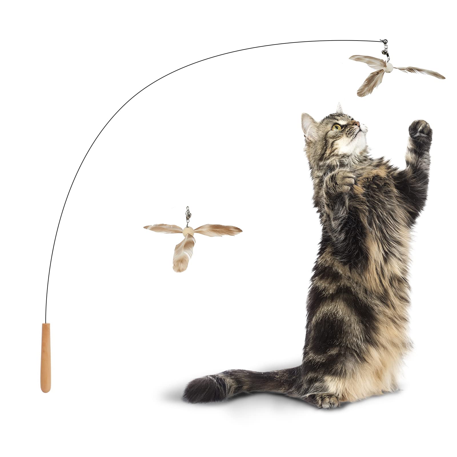 

Удочка FUKUMARU Cat Ball Feather Bell со сменными крыльями 90 см