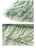 Women's Layered Mesh Gauze Pleated High Waist Long Skirt - Spring & Autumn Style