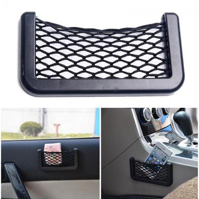 Decoration Mesh Resilient Nylon Car Storage Pocket Net Bag Car Hanging Ornament Mesh Storage Bag