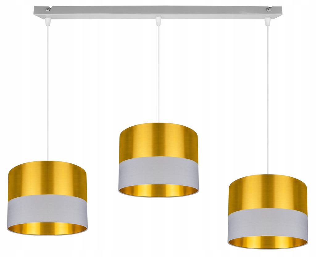 Moderne Deckenleuchte, Goldener Lampenschirm, LED