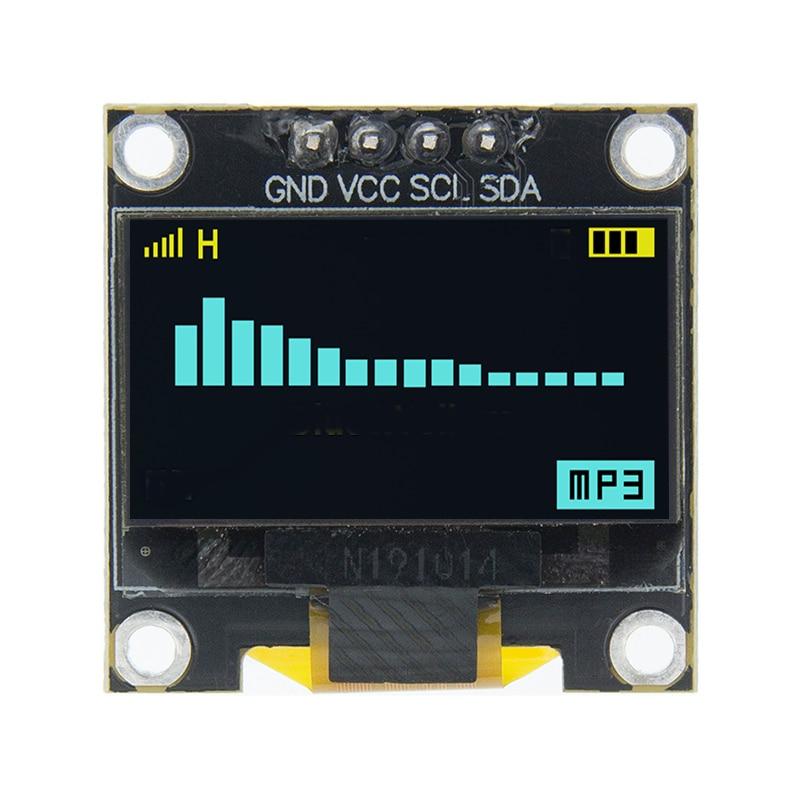 0,96 Zoll IIC Serielles weißes OLED-Anzeigemodul 128 x 64 I2C SSD1306 12864 LCD-Bildschirmplatine GND VCC SCL SDA 0,96 Zoll für Arduino Oled
