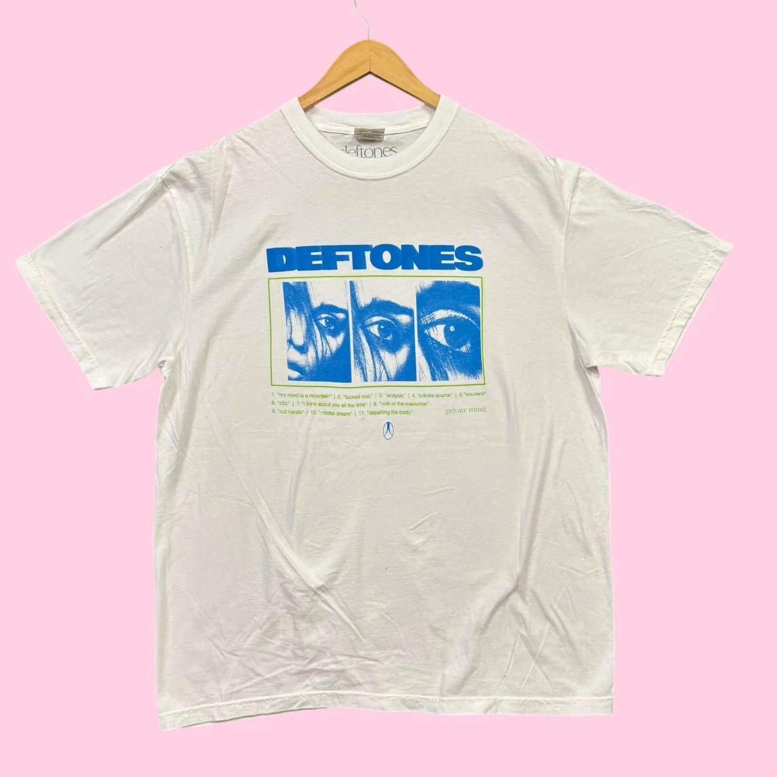 Deftones Private Music Album Nu Metal Band Tee XL M