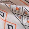 Tribal Style Bohemian Cream Cotton Linen Printing Sunshade Free Perforated Living Room Bedroom Kitchen Window Curtain Cloth