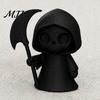 Gift For Home Office 3D Printed Ghost Figurine, Cute Desktop Ornament, Mini Storage Organizer Halloween Reaper Statue for Study Room Decoration