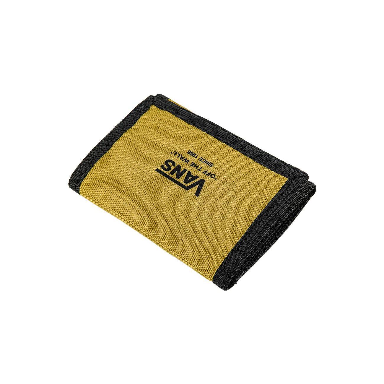 Vans Sports Casual Tri-Fold Wallet Canvas Unisex Wallet Yellow Green VN0A3L5XZ7J Yellow Green