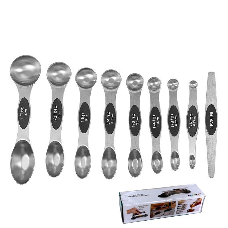 

Набор магнитных мерных ложек из нержавеющей стали ZISIZ (9 предметов)