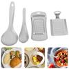 4 Pcs Kitchen Garlic Presser Stainless Steel
