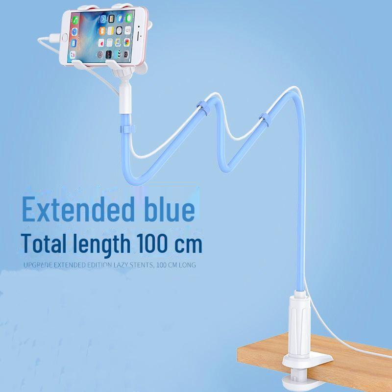 Líný držák na mobilní telefon: Kreativní spirálový stolní a noční prodlužovací kabel pro živé vysílání