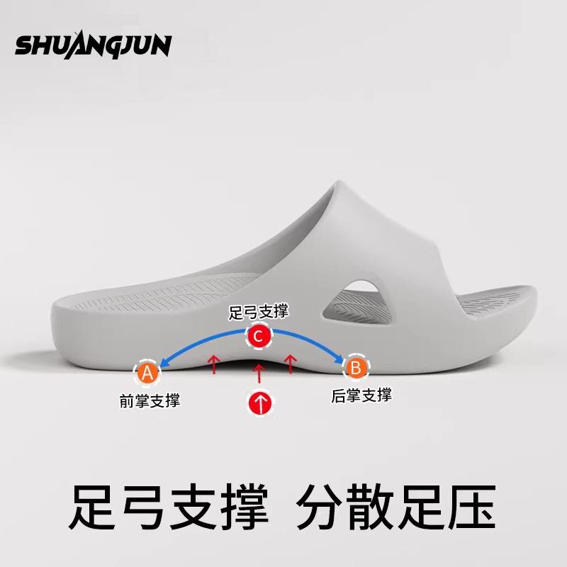 Arch support slippers home bathroom bath non-slip deodorant flat foot acupoint massage cool slippers