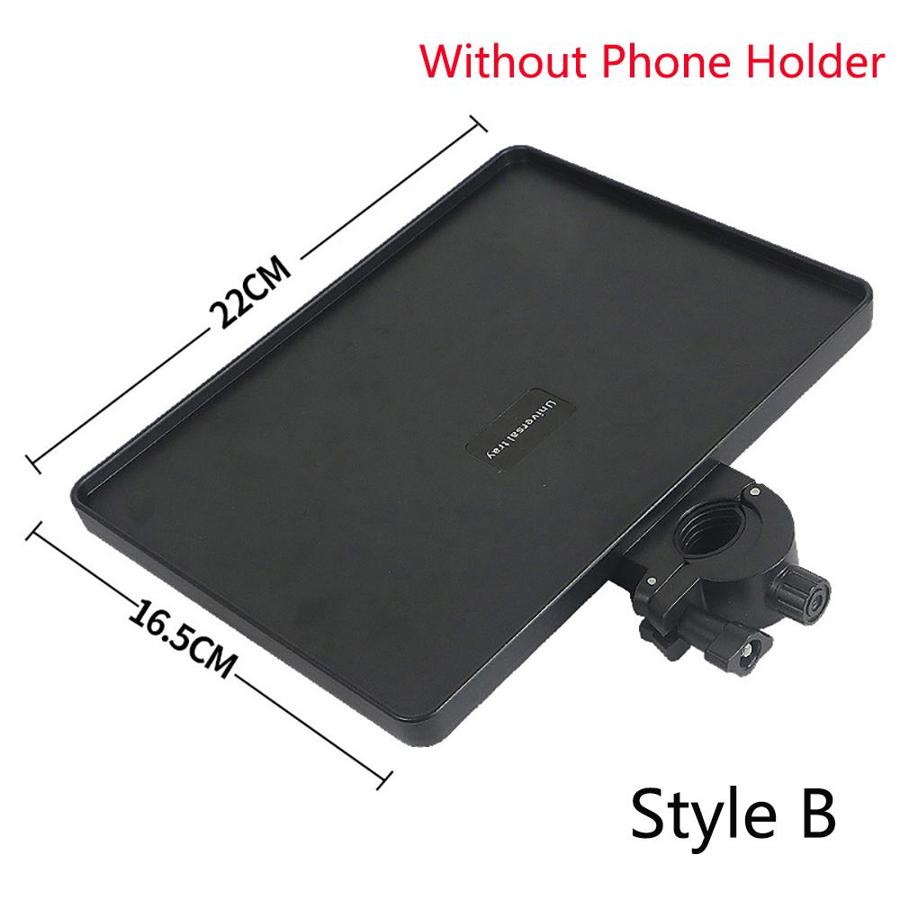 Microphone Stand Tray Mic Stand Tray with Phone Holder Adjustable Clamp On Stand for Singing Podcast Recording Streaming Stage