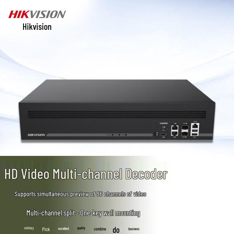 

Hikvision DS-6A12UD 12-Channel Ultra HD Decoder CN plug (adapter included)