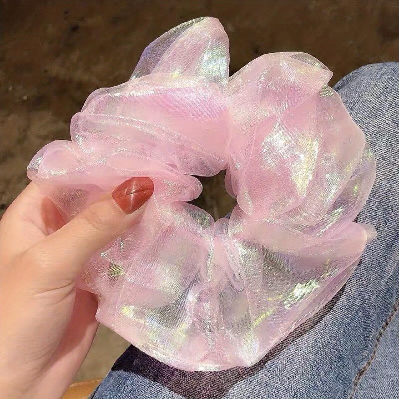 

Резинки для волос с русалкой, светоотражающие цветные лазерные резинки для волос, веревка, летние женские аксессуары для волос с хвостиком, ленты для волос для девочек, подарки