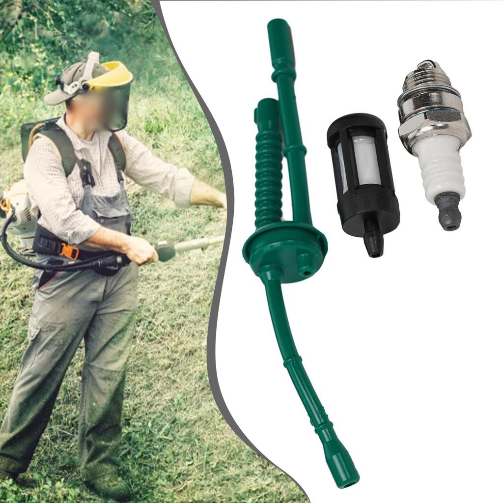 1 Set Fuel Hose Pipe Metal String Trimmer Parts Filter Plastic Accessories Fuel Hose Pipe High Quality Brand New
