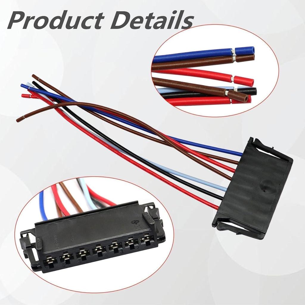 7Pin Rear Harness Clip Tail Light A2115450328 2115450328 Compatible with Mercedes W204 C180 C200 C230 C25 C300 C230 C63 Wire Plug Harness Pigtail