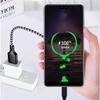 Nylon Braided Type-C Cable Data Transfer Fast Charging Cord for OPPO FINDX VOOC