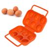 3 Pcs Sturdy Shockproof Egg Storage Carrier 6 Grid Egg Container Egg Organizer Box  Outdoor Camping