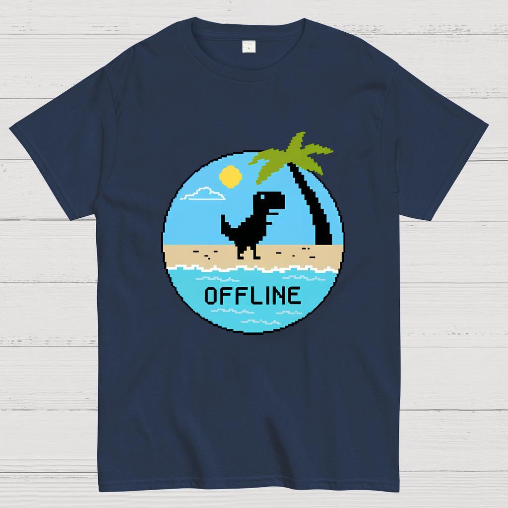 Dinosaur Offline Nerdy T-Shirt