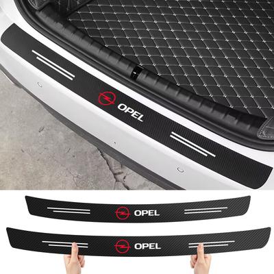 1Pcs Carbon Fiber Auto Protective Rear Trunk Bumper Guard 3D Stickers For Insignia Astra Antara Meriva Zafira H G Corsa