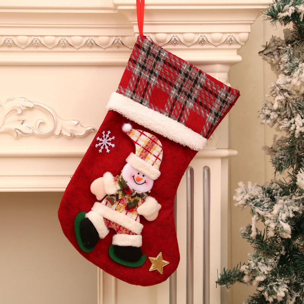 Christmas Atmosphere Decoration Santa Christmas Stocking Gift Bag Candy Bag