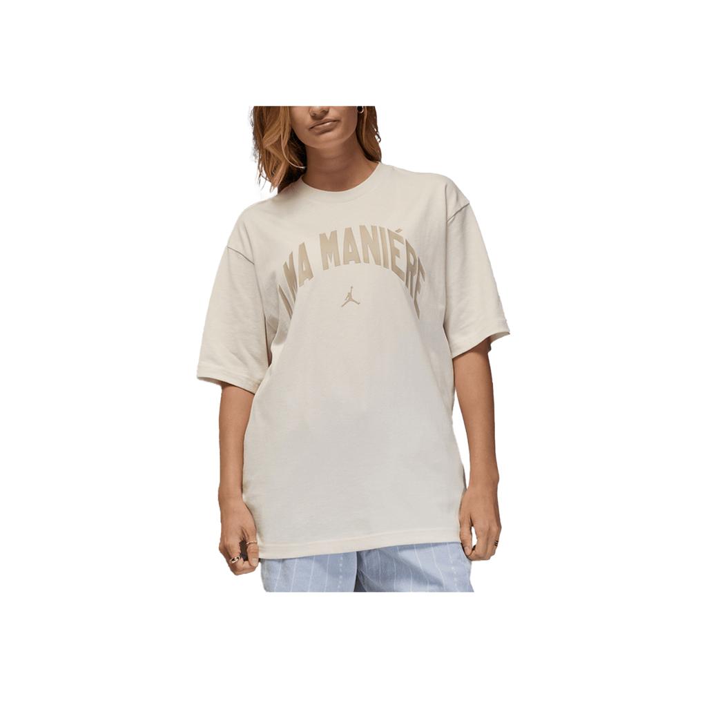 Jordan X A Ma Maniére FW24 Logo Letter Fashion Pullover Crew Neck Short Sleeve T-Shirt Unisex T-Shirt White HF0538-030