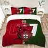 3Pcs Portugal'S Soccer Stars Shine Bedding Sets For All Sizes New 3D Printed Bed Cover Comforter Duvet Cover Pillowcase Bedroom Decoration