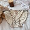 Elastic Strappy Bow Briefs Sweet Women Underwear Lingerie Polka Dot Panties Girls