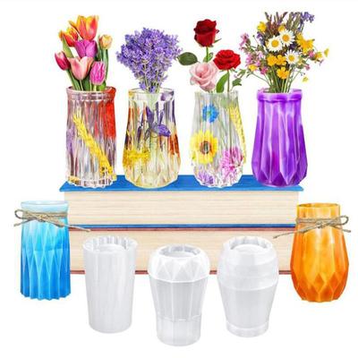 Vase Epoxy Resin Mold Flowerpot Plant Pot Silicone Mould Diy Craft Decor