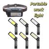 600 LM Brightness COB LED Work Light 1200 mAh Battery LED Warning Light Spot Lights  Camping Light