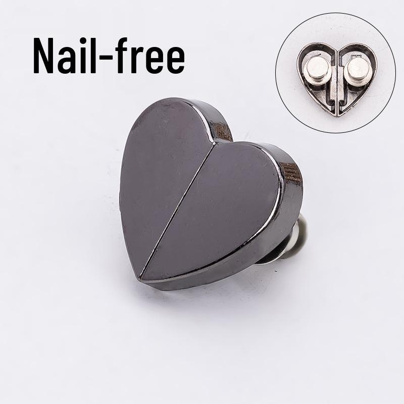 Set Cataramă Magnetică pentru Perdele în Formă de Inimă – Butoane Metalice Detașabile, Blocante de Lumină