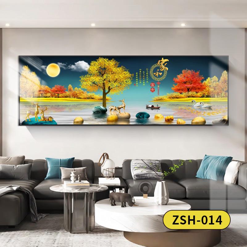 Golden Mountain Self-Adhesive Wall Art: Ideal for Bedrooms, Living Rooms, Hotels, and Guesthouses
