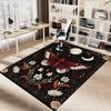 1pc Butterfly Flowers Carpet Anti Slip Polyester Floor Mat for office.Bedroom