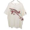 HANES 90s Made In USA Old RED BARON Print Short Sleeve T-shirt Men's Used