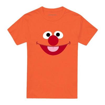 Sesame Street Unisex Adult Ernie Face T-Shirt