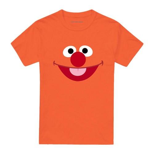Sesame Street Unisex Adult Ernie Face T-Shirt