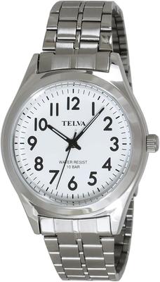 [Clefer] Analog Men's Watch Waterproof Metal Strap Silver TE-AM010-WTS