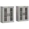 VidaXL Wall Cabinets 2 Pcs Sonoma Grey Engineered Wood 3197967