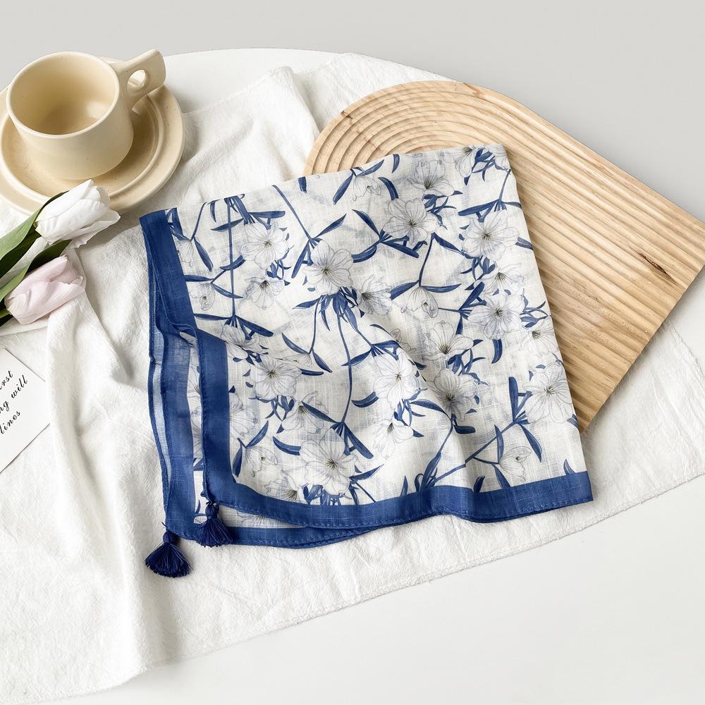 Sciarpa lunga in raso primaverile ed estiva per donna, con protezione solare, stile alla moda, sciarpa lunga in raso, versatile, da viaggio