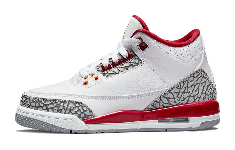 Jordan 3 Retro Cardinal GS 398614-126 35.5