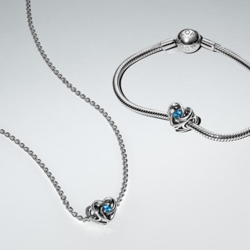 Pandora Entwine Heart   Stones Charm 793744c01