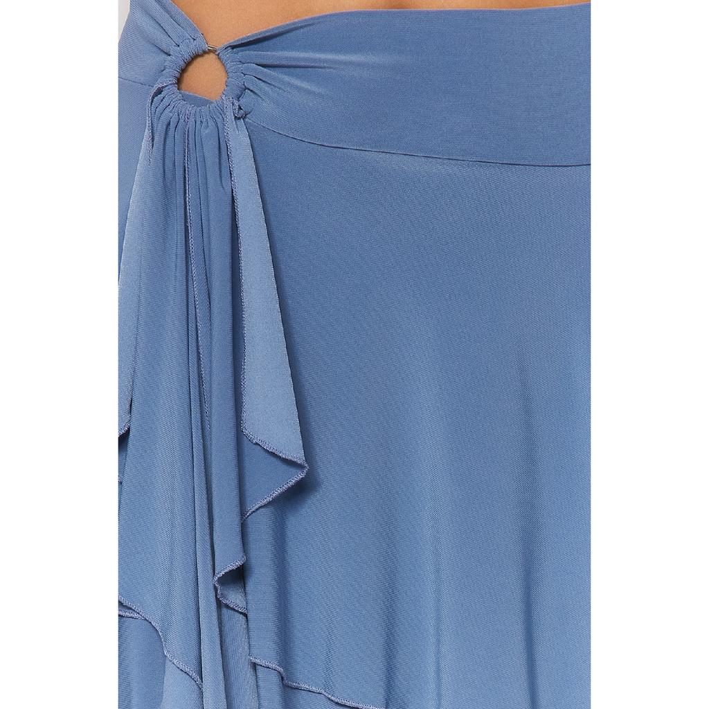 Brown Ruffle Detailed Flounce Mini Knitted Skirt Twoaw24et00214