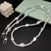 Pearl Phone Chain Crossbody Bag Strap DIY Beaded Long Anti-Drop Phone Holder, Stylish Accessory for Women & Girls