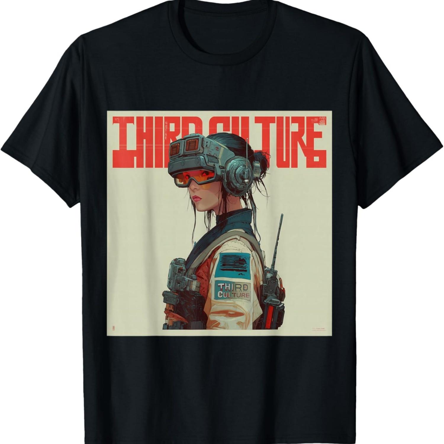 Cyberpunk Futuristic Virtual Reality T-Shirt S чёрный