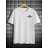 Men'S Crew Neck Letter Print Short-Sleeved T-Shirt, Suitable for Summer Casual Sports