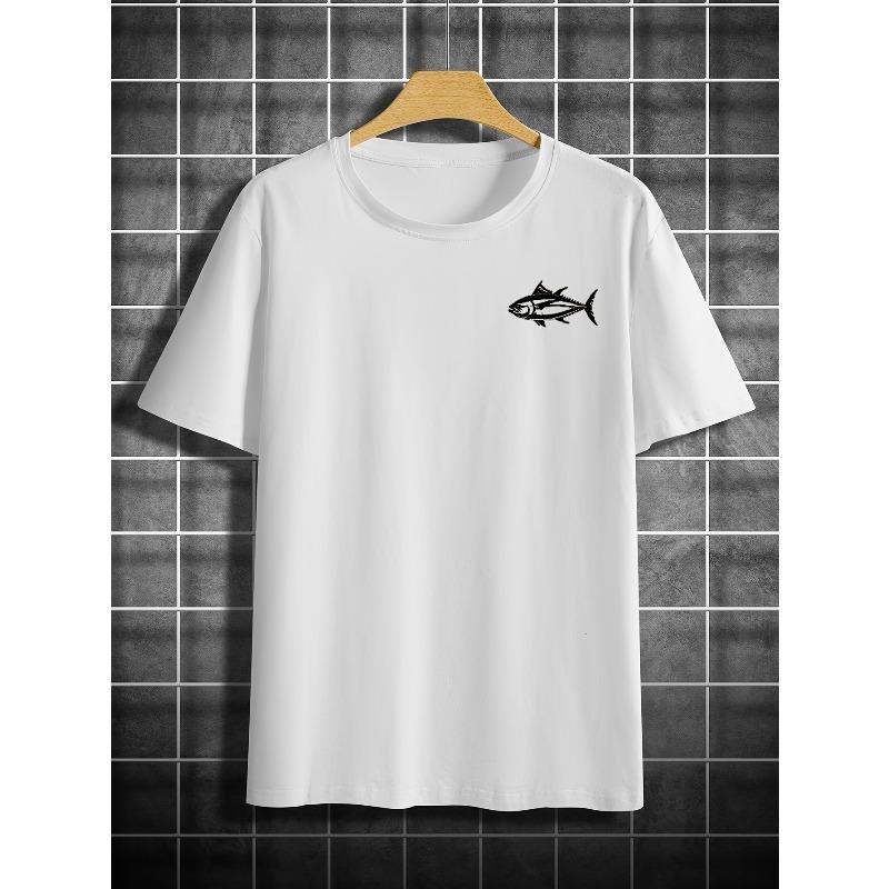 Men'S Crew Neck Letter Print Short-Sleeved T-Shirt, Suitable for Summer Casual Sports